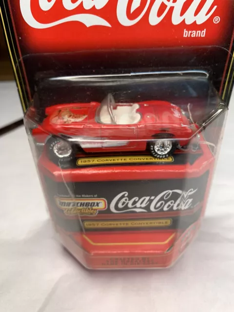 Vtg 90s Coca Cola Matchbox Car Collectable 57 Corvette New In Package