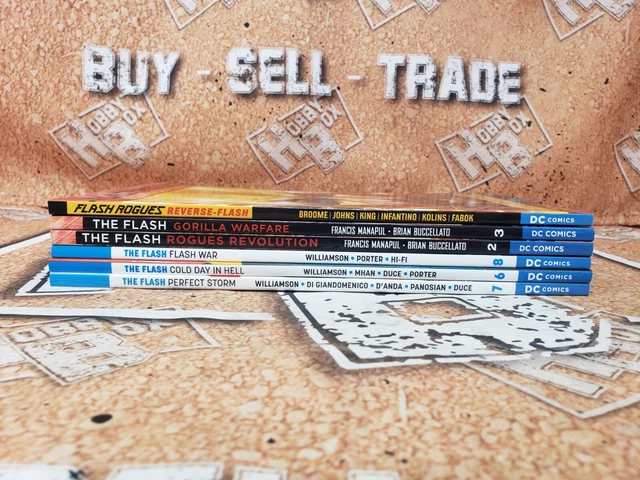 Lot of (6) Dc Comics The Flash Rogue Revolution Trade Paperback Graphic Novels