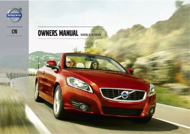 Volvo C70 Owners Manual Handbook Guide New Print Free Postage