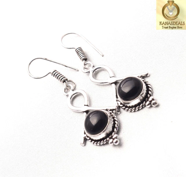Black Onyx Plated Earring Jewellery Sale Value-priced @1.99-59830