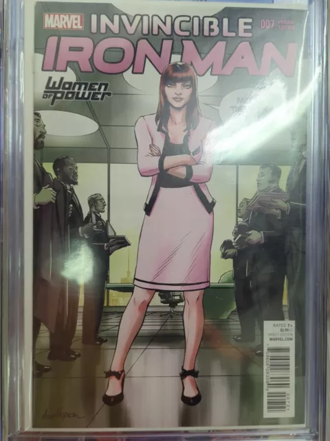 Invincible Iron Man 7 Kate  Niemczyk Women Of Power Cover 2016 Riri Williams