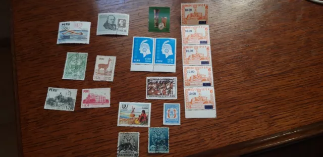 timbres Pérou stamps Peru 1896/1900/1953/1954/1959/1960/1971/1973/1977/1978/1986