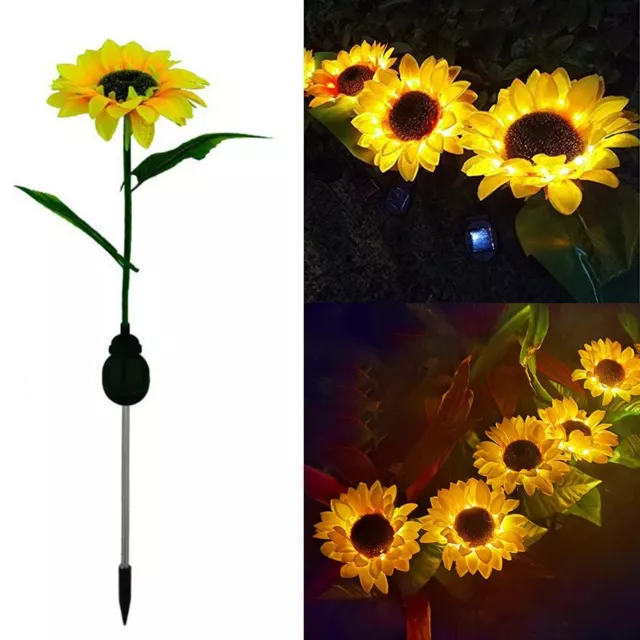 Solar LED Blume Garten Pfahl Licht Wasserdicht und Praktisch Gartendekor