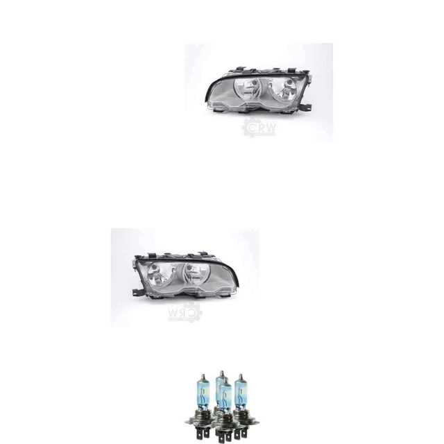 Phares Halogènes HSW Pour Mazda 3 BL (06/09-) – Jeu D’ampoules LR Inclus – Réglage électrique