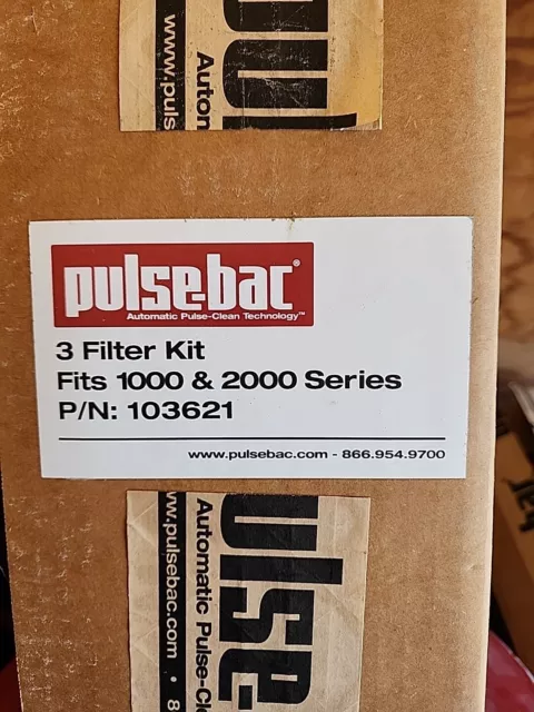 Pulse-Bac HEPA Heavy Duty Filters Set of 3 Fits 1000/2000 Series Models