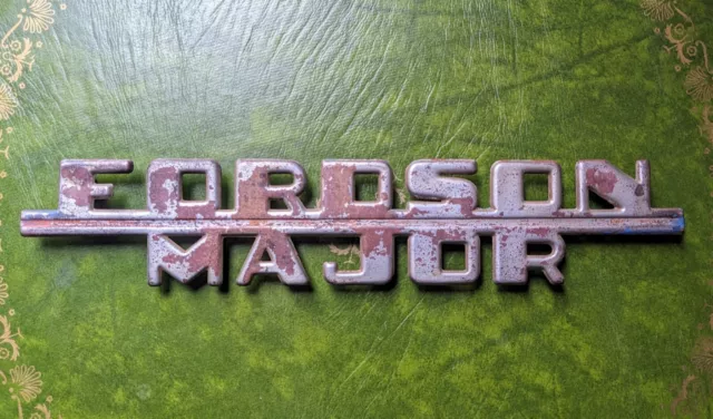 Fordson Major Tractor Side Badge Original