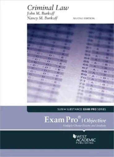 Exam Pro On Criminal Law (Objective Book NEUF