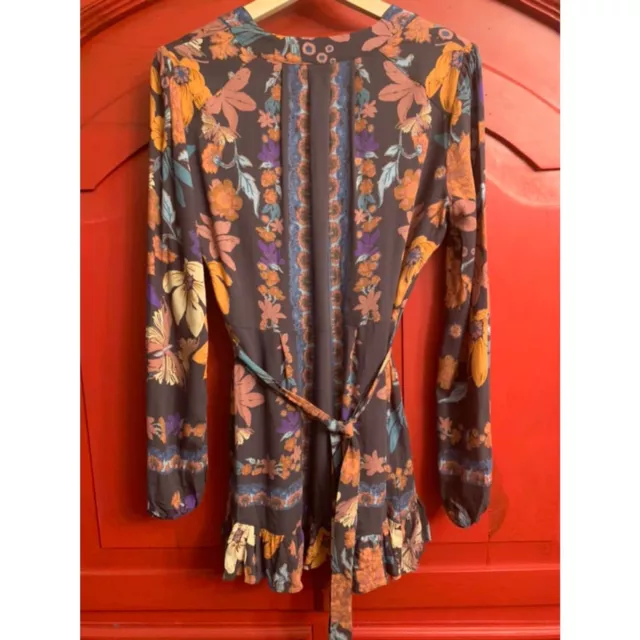 Free People Size 2 Violet Hill Floral Printed Tunic Dress Womens $108 Retail EUC 3
