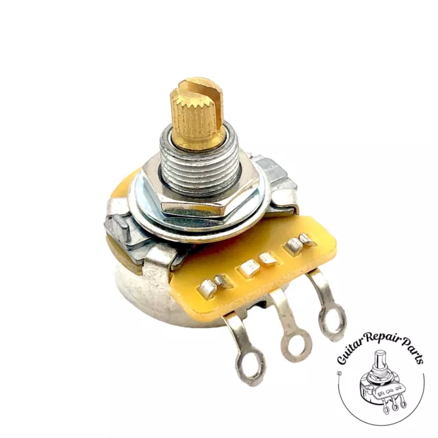 CTS 250K Potentiometer, Audio Taper, Brass Short Split-Shaft