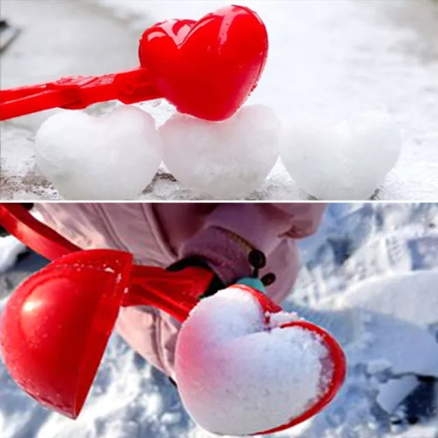 de moule en plein air Machine à boules de neige coeur Jouets de jeu de neige