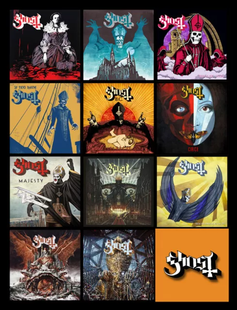 GHOST album discography magnet (4.5" x 3.5") swedish metal band prequelle Impera