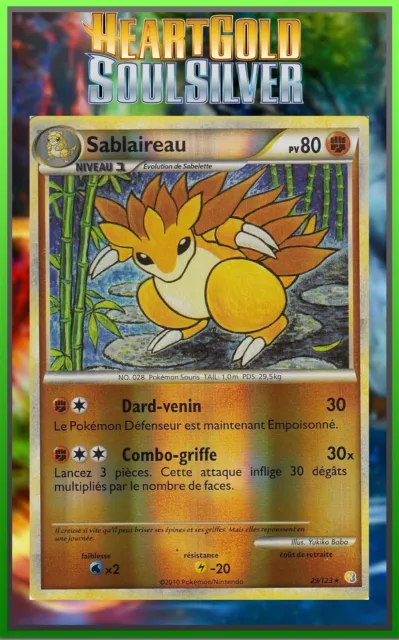 Sablaireau Reverse - HeartGold and SoulSilver - 29/123 - Carte Pokémon Française