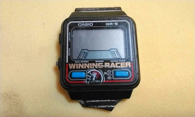 CASIO GR-5 WINNING Racer Game Watch Digital Watch For Repair or
