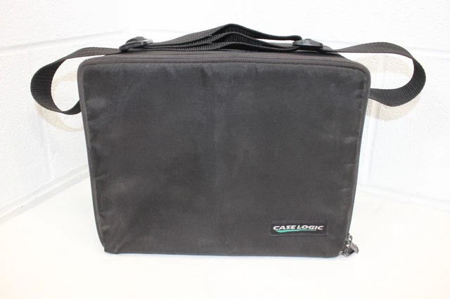 Vintage CASE LOGIC 30 CD Compact Disc Case Carry Bag w/ Soft Side GUC!! Black
