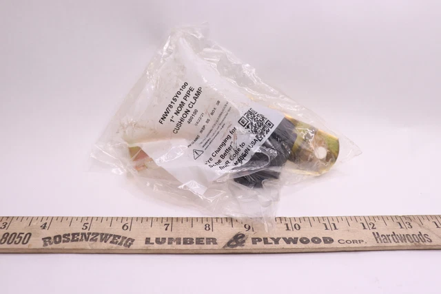 FNW Plated Cushion Pipe Strut Clamp Carbon Steel 1" FNW7815Y0100