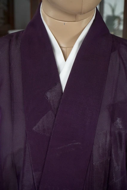 Dear Vanilla Japanese Silk Kimono Women's Robe Gown Authentic Japan Vintage Mint 3