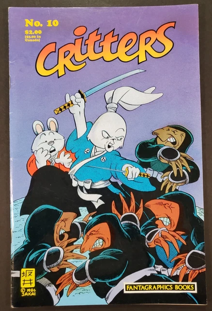 Critters # 10 Usagi Yojimbo Fantagraphics 1986