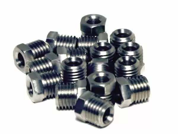 Wizards of NOS WoN  nitrous oxide 4mm compression fitting retaining nut x5