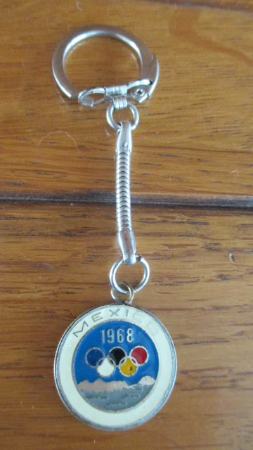 Porte-clés Vintage JO Grenoble 1968 – Hockey Sur Glace – Souvenir Collector Des Jeux Olympiques