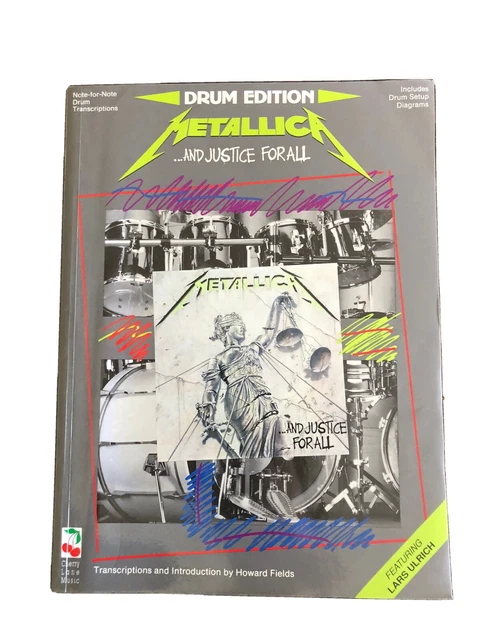 Metallica And Justice for All Drum Sheet Music Lars Ulrich 9 Rock Songs Book Metallica And Justice for All Drum Sheet Music Lars Ulrich 9 Rock Songs Book