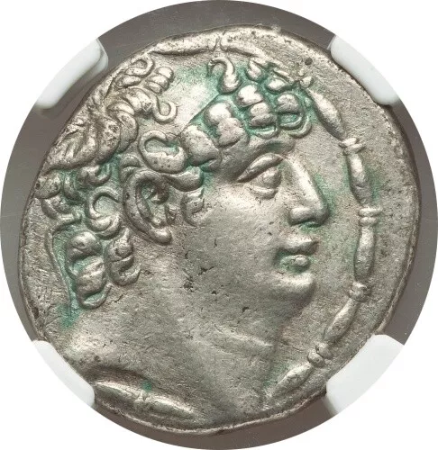 SELEUCID Philip I Philadelphus 95-76 BC AR Tetradrachm 26mm NGC XF 5/5 - 4/5 12