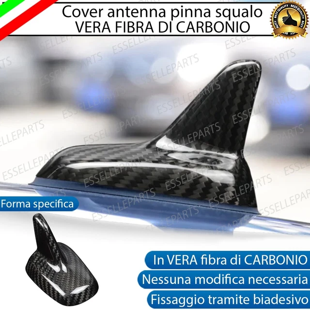 Copertura Pinna Serie 2 3 4 Copertura Antenna Pinna BMW In Fibra Di Carbonio - Per Serie 2, 3, 4, 5, 7, M2, M3, Adesivo, Nera Decorazione Auto BMW - 5