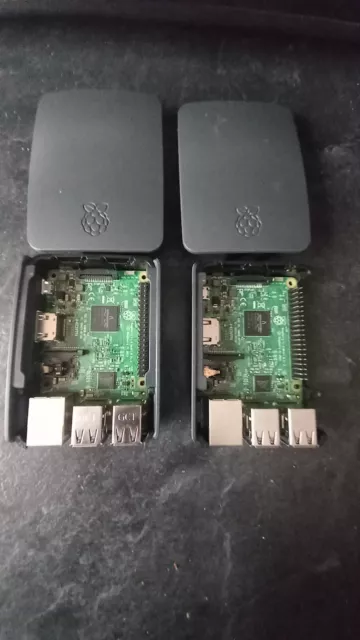 2 × Raspberry Pi 3 Model B Kit Wireless 1.2ghz Quad Core 64bit 1gb