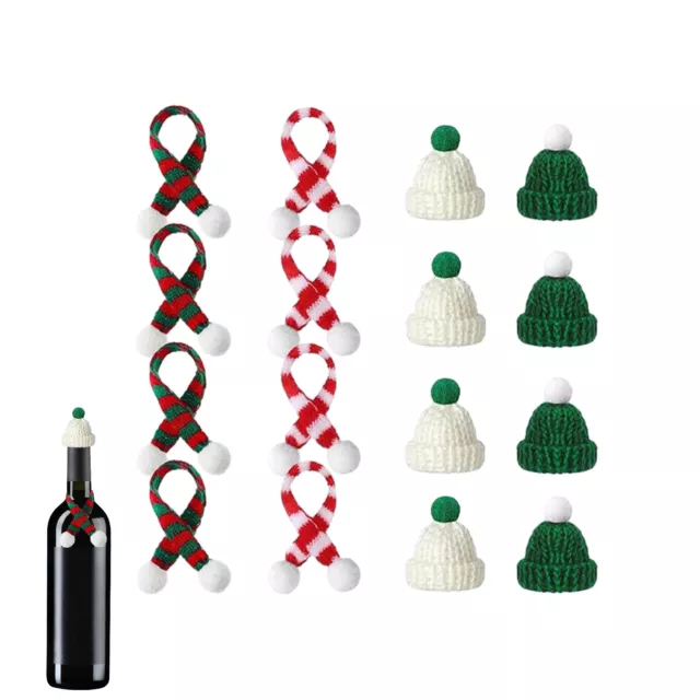 Christmas Wine Bottle Cover Decorations Gift Santa Dinner Party Table Cover Deco