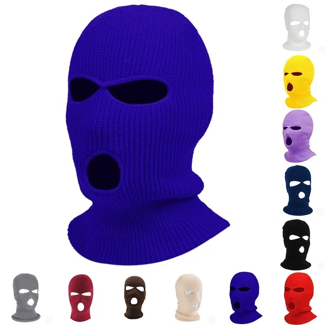1PCS Men Ski Hat Winter Cap 3 Hole Balaclava Beanie Hat Hood Warm Unisex