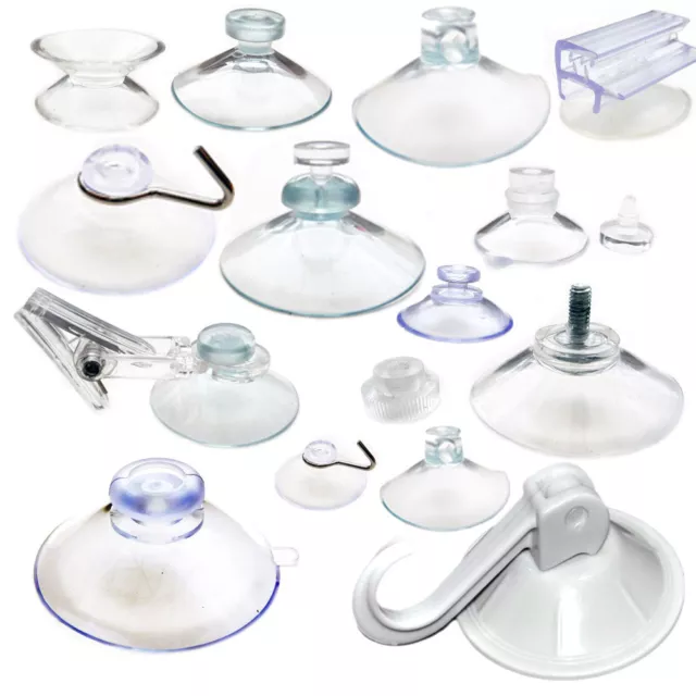 Suction Cups / Hooks Window Suckers Clear Plastic/Rubber/Silicone Any Type