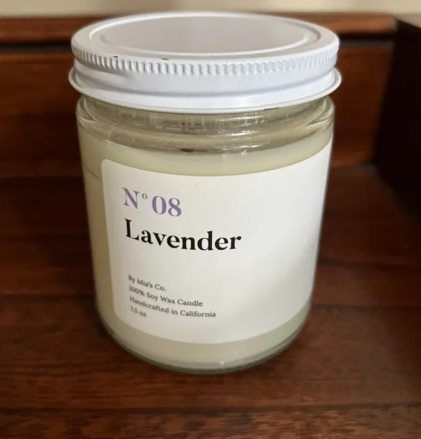 SOY LAVENDER 7.5 Ounce Jar candle, 100% Soy(used) $13.00 - PicClick