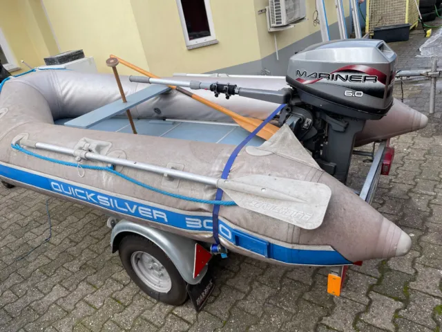 Schlauchboot mit Motor Quicksilver QS 300 mit Trailer VB