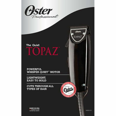 New Oster Professional Topaz (Black Fast Feed) Adjustable Blade Clipper