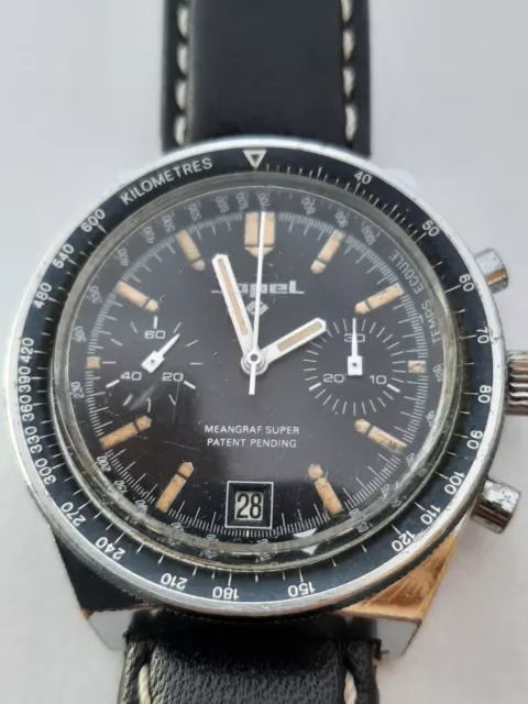 Chronographe Suisse mécanique JOPEL Meangraf Super Patent Pending Valjoux 7734