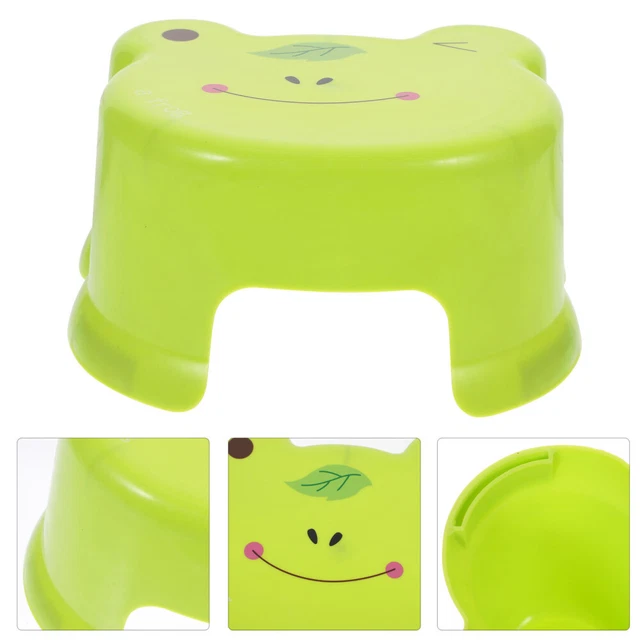 Tabouret D'appoint Pour Enfant IKEA FORSIKTIG - Blanc/vert, 1 Marche, Portable, Pour Salle De Bain/cuisine