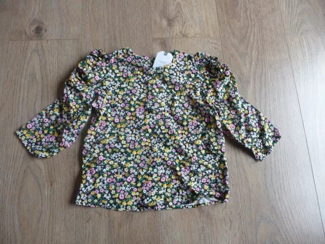 Girl`s Next ditsy print puff sleeve top age 6 years BNWT £14 new