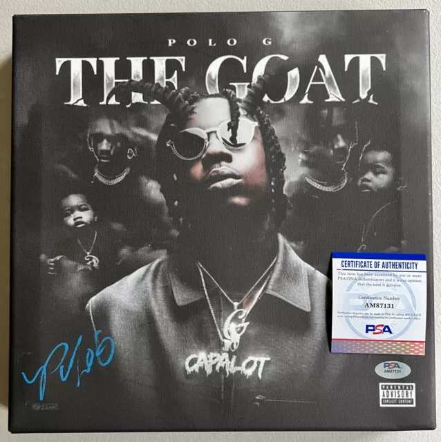 Polo G signed The Goat LP Vinyl JSA Album autographed – Golden State  Memorabilia