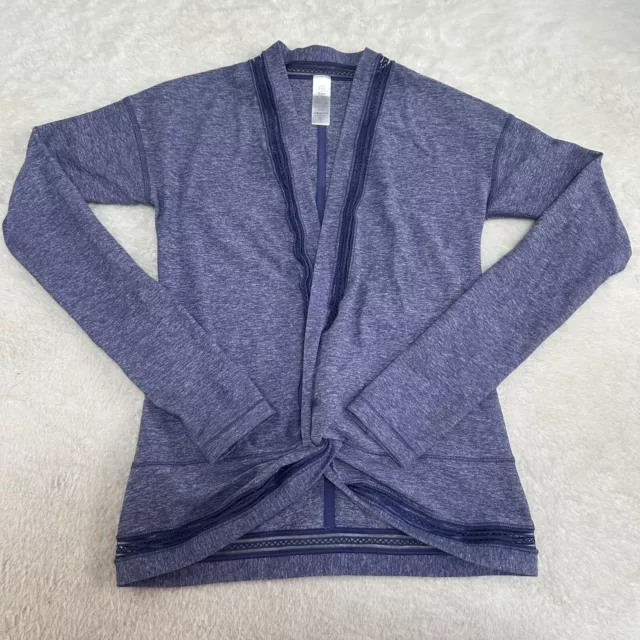 Lululemon Ivivva girls Own The Move Twist Wrap Shrug Top Size 12