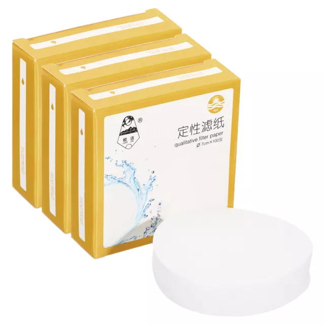 300Pcs 7cm Qualitative Filter Paper Circles, Fast Speed Round Lab Paper