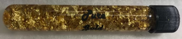 1.7  Oz.tube Gold Flakes 24 Karet (Pure Gold) Impress Your Friends - Nice Gift!