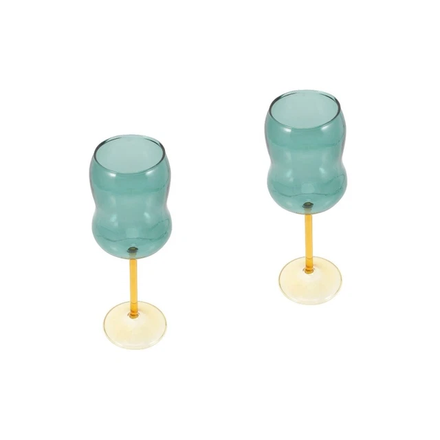Set 2 bicchieri in vetro Fiore in Fiore - Karin 1981