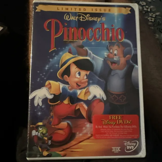 Pinocchio (DVD, 1999, Limited Issue) Walt Disney.