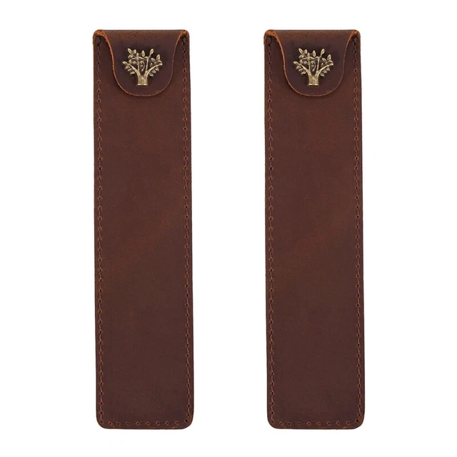 2X Porta Bolsa Pluma Bolsa Lápiz Único Estuche Pluma con Botón a presión para RollerbaG2Q8