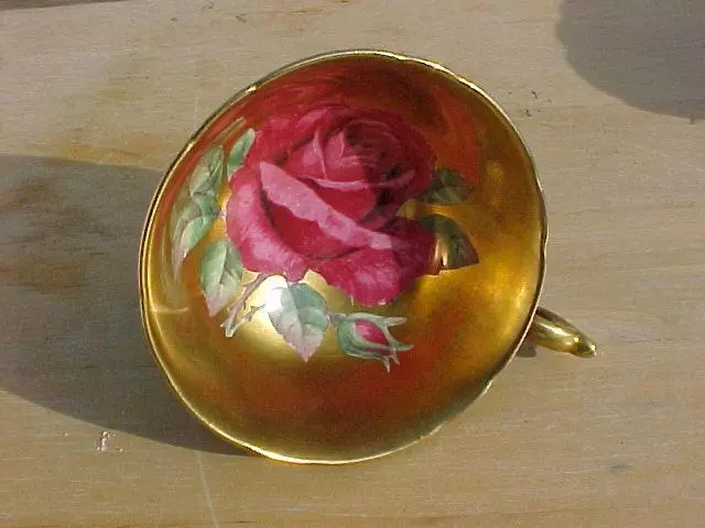 Rare Fine Bone China Paragon Double Warrant Floating Rose Teacup Only