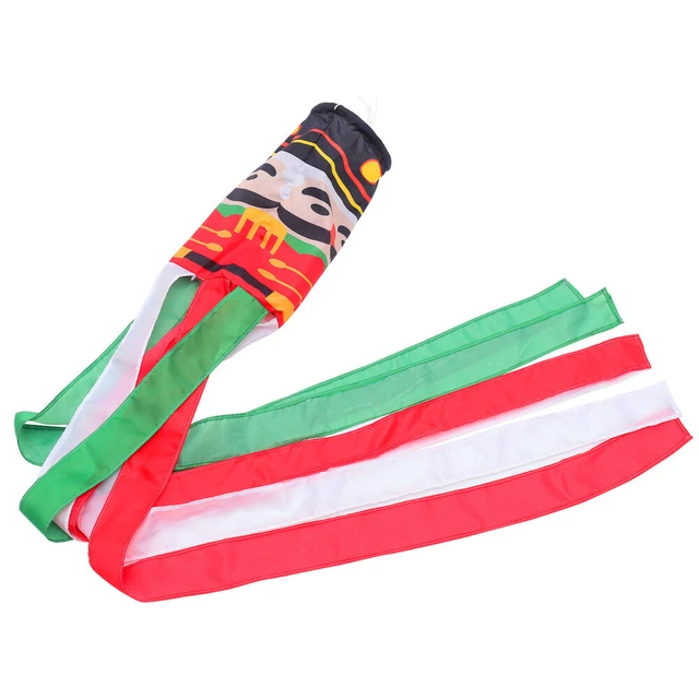 Christmas Windsock Flag Nardcracker suspendu Banner Flag Garden Windsock Decor