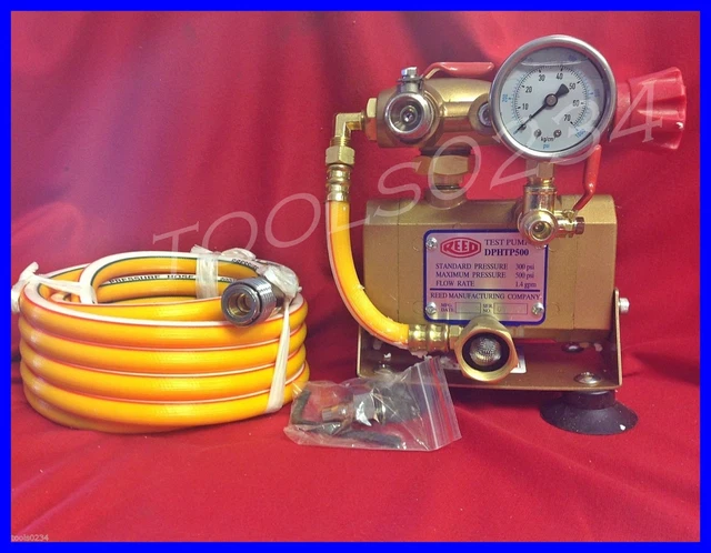 DPHTP500 Drill Powered Hydrostatic Test Pump 500 PSI 1.3GPM Reed 08177