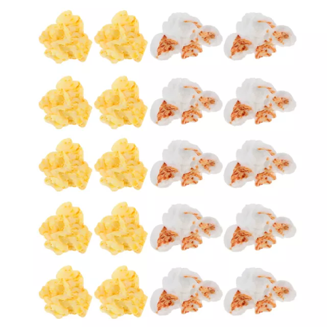 30 Pcs Resin Artificial Popcorn Child Christmas Decorations