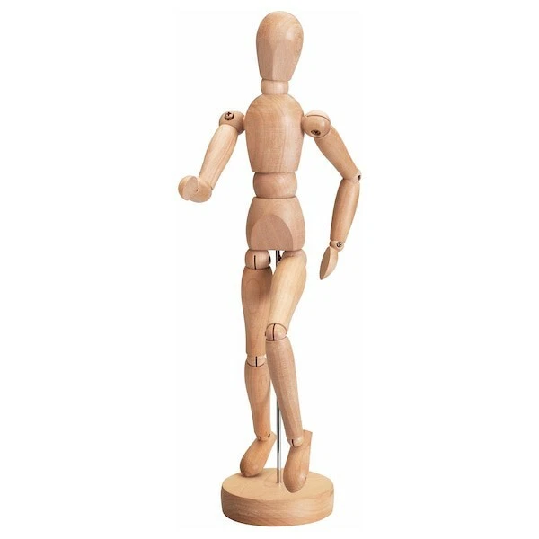 Ikea 2 x Wooden Artist Figures Mannekins