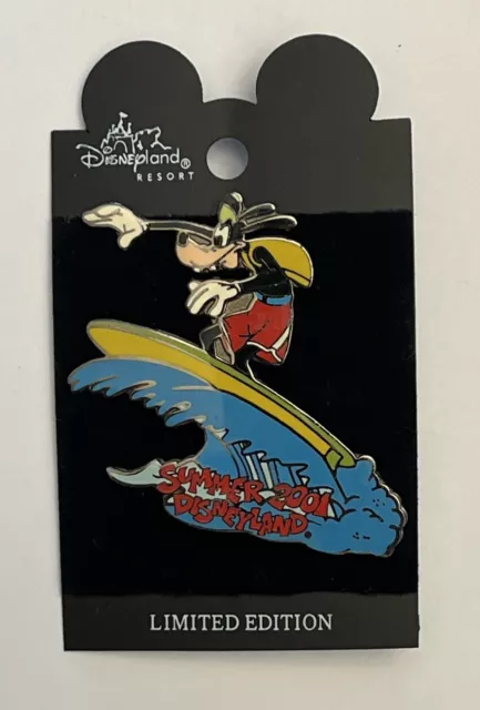 Disney Dlr Summer 2001 Goofy Pin Surfing Wave Surfboard Beach Le 3600 Limited