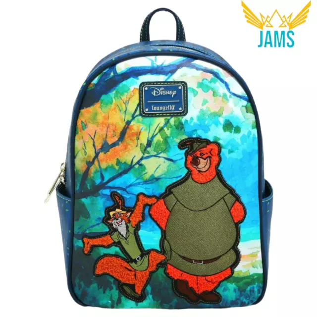 Loungefly Disney Robin Hood Robin & Little John Mini Backpack New